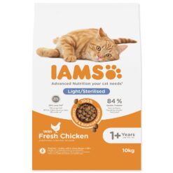 Krmivo IAMS Cat Adult/Senior Weight Control/Sterilized Chicken 10kg IAMS www.bohre.sk