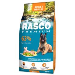 Krmivo Rasco Premium Adult Medium kura s ryžou 15kg RASCO PREMIUM www.bohre.sk