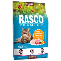 Krmivo Rasco Premium Senior morka s brusnicou a kapucínkou 2kg RASCO PREMIUM www.bohre.sk
