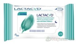 LACTACYD with ANTIBACTERIALS obrúsky na intímnu hygienu 15ks Lactacyd www.bohre.sk
