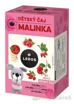 LEROS DETSKÝ ČAJ MALINKA 20x2g (40g) Leros www.bohre.sk