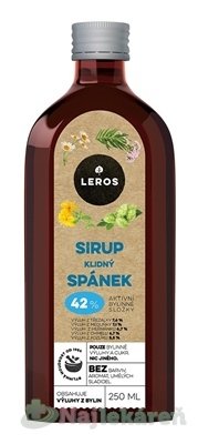 LEROS Sirup Pokojný spánok 250 ml Leros www.bohre.sk