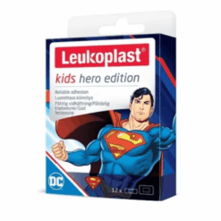 LEUKOPLAST Kids hero superman náplasť na rany 2 veľkosti 12 ks Leukoplast www.bohre.sk