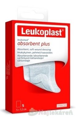 LEUKOPLAST Leukomed absorbčná náplasť na rany 5x7,2 cm, 5 ks Leukoplast www.bohre.sk