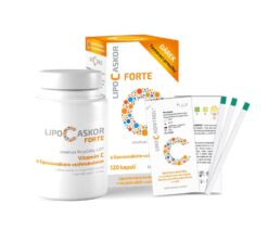 LIPO C ASKOR Forte 120ks + testovacie prúžky 4ks Inpharm www.bohre.sk