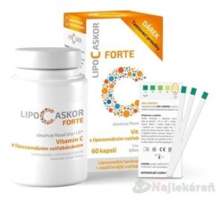 LIPO C ASKOR Forte 60cps + testovacie prúžky 4ks Inpharm www.bohre.sk