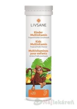 LIVSANE A-Z Multivitamín pre deti šumivé tablety 20 tbl Livsane www.bohre.sk