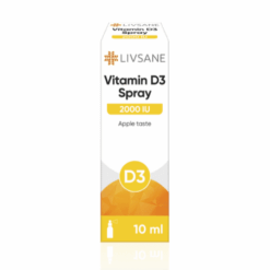 LIVSANE Vitamín D3 2000 IU sprej s príchuťou jablka 10 ml LIVSANE www.bohre.sk