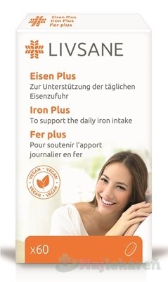 LIVSANE Železo Plus s Vitamínmi 60 tbl Livsane www.bohre.sk