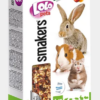 LOLO SMAKERS 3v1 klasy ovoce zelenina carob pro hlodavce 135 g LOLOPETS www.bohre.sk