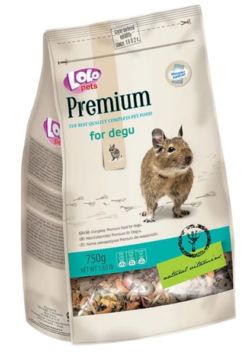 LOLOPETS prémiové krmivo pre osmákov degu 750g LOLOPETS www.bohre.sk