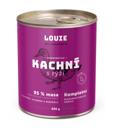 LOUIE Konzerva LOUIE kačacie s ryžou 800g pre psov LOUIE www.bohre.sk