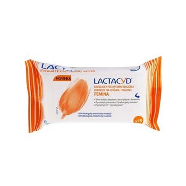 Lactacyd obrúsky po pohlavnom styku femina 15 obrúskov Lactacyd www.bohre.sk