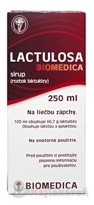 Lactulosa Biomedica sir.1 x 250 ml 50% Biomedica www.bohre.sk