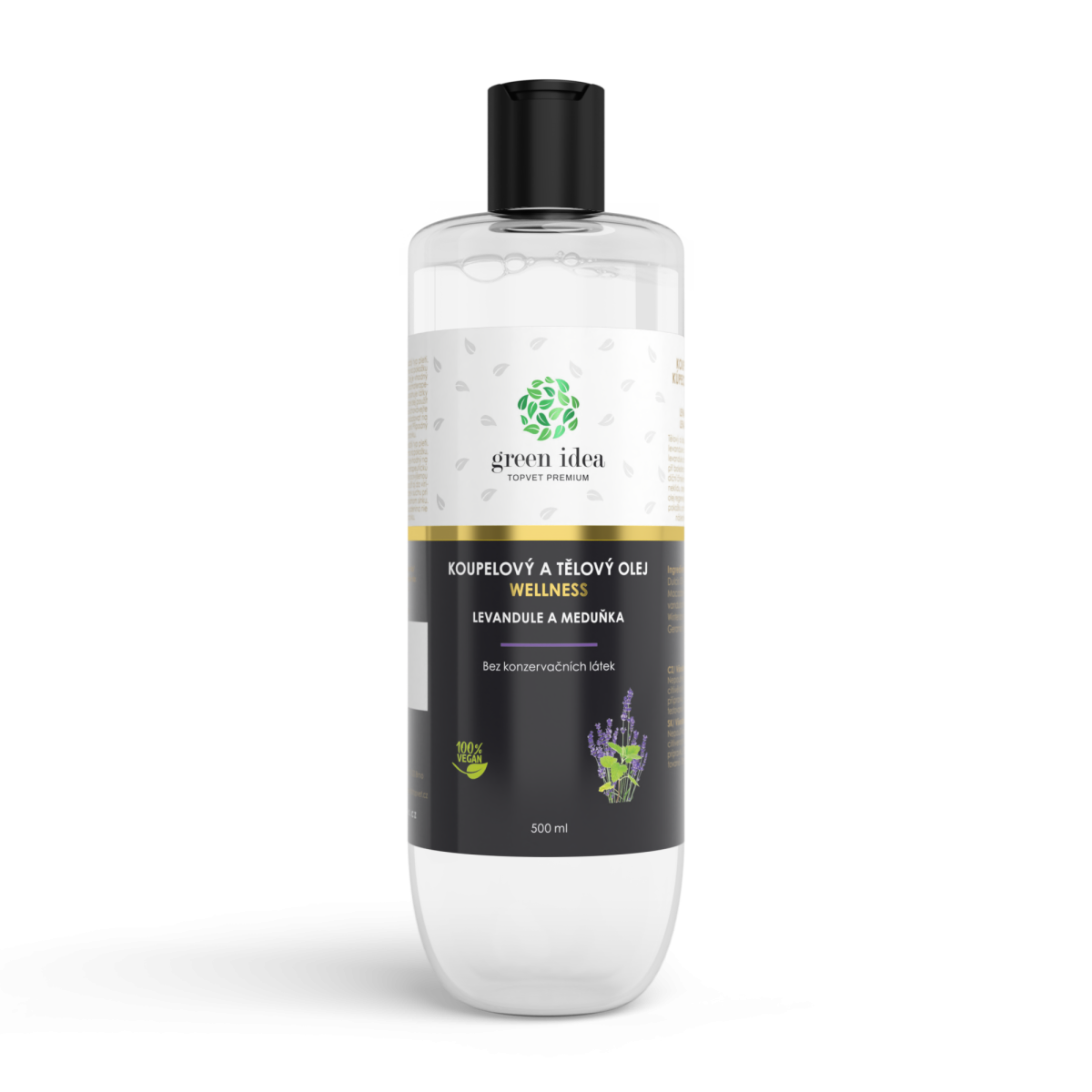 Levanduľa a medovka – kúpeľový a telový olej 500 ml – Green idea Green idea www.bohre.sk