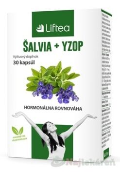 Liftea ŠALVIA + YZOP proti poteniu 30 kapsúl Liftea www.bohre.sk