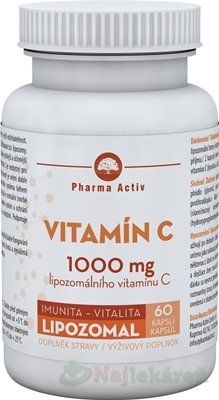 Lipozomal Vitamín C 1000 mg 60 kapsúl Pharma Activ www.bohre.sk