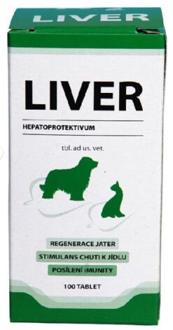 Liver tablety na ochranu pečene pre psov a mačky 100tbl UNIVIT CZ www.bohre.sk