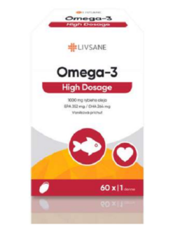 Livsane Omega-3 high dosage 60 kapsúl Livsane www.bohre.sk