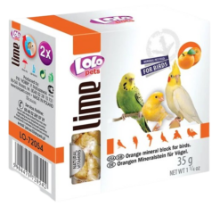 Lolo Pets Lime minerálne kameň pomaranč 35 g LOLOPETS www.bohre.sk