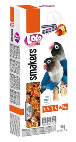 Lolo Pets Smakers Tyčinky agapornis ovocné 90 g LOLOPETS www.bohre.sk