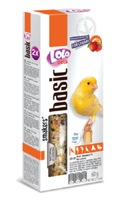 Lolo Pets Smakers tyčinky pro kanáry ovocie 60 g LOLOPETS www.bohre.sk