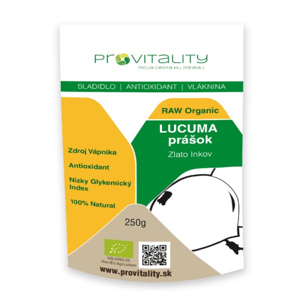 Lucuma Raw Organic prášok Provitality www.bohre.sk