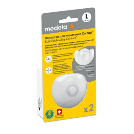 MEDELA Kontaktné dojčiace klobúčiky v krabičke L 2 ks MEDELA www.bohre.sk