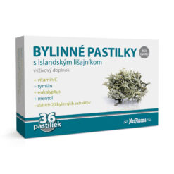 MEDPHARMA Bylinné pastilky bez cukru 36 kusov MedPharma www.bohre.sk