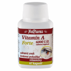 MEDPHARMA Vitamín A forte 6000 I.U. 67 kapsúl MedPharma www.bohre.sk