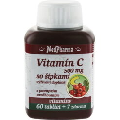 MEDPHARMA Vitamín C 500 mg so šípkami 60 + 7 tabliet ZADARMO MedPharma www.bohre.sk