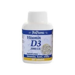 MEDPHARMA Vitamín D3 2000 I.U. 107 kapsúl MedPharma www.bohre.sk