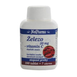 MEDPHARMA Železo 20 mg + vitamín C 100 + 7 tabliet ZADARMO MedPharma www.bohre.sk