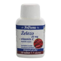 MEDPHARMA Železo 20 mg + vitamín C 30 + 7 tabliet ZADARMO MedPharma www.bohre.sk