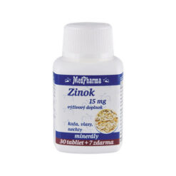 MEDPHARMA Zinok 15 mg 30 + 7 tabliet ZADARMO MedPharma www.bohre.sk