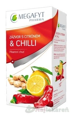 MEGAFYT ZÁZVOR s citrónom & chilli, 20x2 g Megafyt Pharma www.bohre.sk