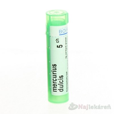 MERCURIUS DULCIS GRA HOM CH5, proti seróznej otitíde, 1x4 g Boiron www.bohre.sk