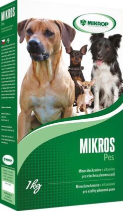 MIKROS doplnkové minerálno – vitamínové krmivo pre psy 1kg MIKROP www.bohre.sk