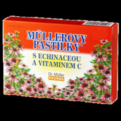 MÜLLEROVE PASTILKY s echinaceou a vitamínom C 24 kusov DR. MÜLLER www.bohre.sk