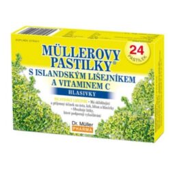 MÜLLEROVE PASTILKY s islandským lišajníkom a vitamínom C 24 kusov DR. MÜLLER www.bohre.sk