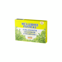 MÜLLEROVE PASTILKY s islandským lišajníkom a vitamínom C bez cukru 12 kusov DR. MÜLLER www.bohre.sk