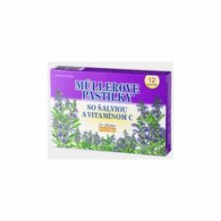 MÜLLEROVE PASTILKY so šalviou a vitamínom C 12 kusov DR. MÜLLER www.bohre.sk