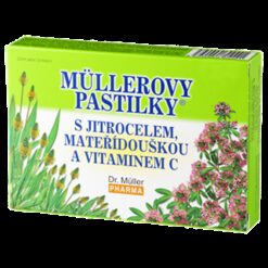 MÜLLEROVE PASTILKY so skorocelom, materinou dúškou a vit.C 24ks Dr. Müller Pharma www.bohre.sk