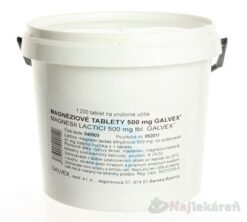 Magnesii Lactici 500 mg tbl. Galvex Magnéziové tablety 500 mg Galvex tbl.1200 x 0,5 g Galvex www.bohre.sk
