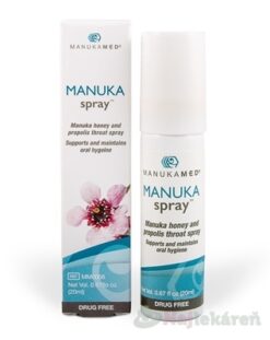 Manuka ústny sprej s propolisom 20 ml DELTA MEDICAL www.bohre.sk