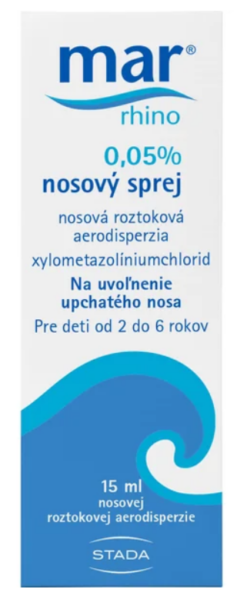 Mar rhino 0,05 % sprej na zvlhčenie a očistenie nosovej sliznice 15ml Mar Rhino www.bohre.sk