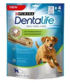 Maškrta DentaLife snacky pre starostlivosť o chrup psov 142g PURINA www.bohre.sk