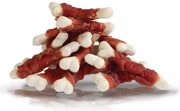 Maškrta pre psy KID DOG Kačacie prsia na kalciovej kosti 500g KID DOG www.bohre.sk