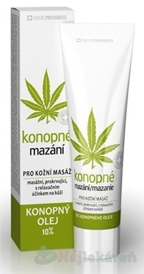 MedicProgress konopné mazanie 10% konopného oleja 100 ml Konopné mazanie www.bohre.sk