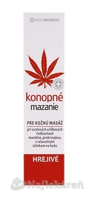MedicProgress konopné mazanie hrejivé 100 ml Medicprogress www.bohre.sk